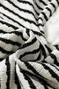 Black Stripe Textured Hooded V Neck Casual Long Sleeve Top by Wild and Free Boutique