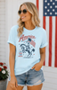 America 1776 Bella Canvas Graphic Tee Top