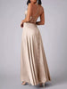 Lace Up Back Split Maxi Dress by Wild and Free Boutique