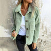Plus Size Women’s Solid Color Sherpa Jacket by FitiqueFit