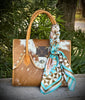 Upcycled LV Cowhide Leather Bougie Shoulder Crossbody Bag by Neon Spur