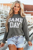 GAME DAY Striped Round Neck Long Sleeve Top by Wild and Free Boutique