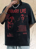 Men's Vintage Graphic Print Oversized T-Shirt by Simply Love