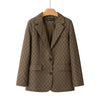 Women's Casual Chic Plaid Coat – Long Sleeve Pocket Jacket by FitiqueFit