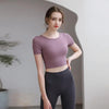 Tight Fit Yoga Top With Chest Pad Beauty Back Breathable by FitiqueFit