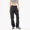 Waterproof Tactical Pants Straight Black Washed Jeans
