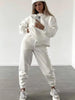Women's Crewneck Sweatshirt & Jogger Pants Two-Piece Set – Loose Fit by FitiqueFit
