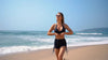 Coastal Curve Halter Bikini Set for Women – V-Neck Crisscross Drawstring Swimsuit with Chic Ring Detail & High-Waisted Boxer Shorts for Summer – Sleek Two-Piece Nylon Swimwear for Women’s Beach & Poolside Style by Stevvex