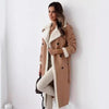 Women’s Belted Double-Breasted Winter Trench Coat by FitiqueFit