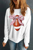 Football Round Neck Long Sleeve Sweatshirt by Wild and Free Boutique