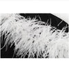 Off-neck Elastic Hot Girl Feather Decoration Dress
