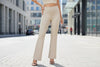 Business-Casual High-Waisted Stretch Trousers for Women by FitiqueFit