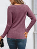 Ribbed Long Sleeve T-Shirt by Simply Love