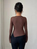 Cutout Long Sleeve T-Shirt by Simply Love