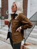 Retro Pocketed Long Sleeve Zip-Up Jacket Lightweight & Stylish Outerwear for Everyday Wear by Stevvex