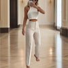 Women's High-Waisted Straight Leg Pants by FitiqueFit