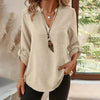 Womens Casual Summer Shirts Notch V Neck Blouses by FitiqueFit