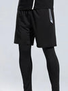 Men's Plus Size Elastic Waist Active Shorts