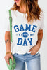 GAME DAY Round Neck Short Sleeve T-Shirt by Wild and Free Boutique