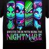 The Nightmare Black Halloween Shirt – Spooky Season Graphic Tee by Dog Mom Hat