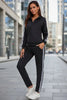Women’s Fashionable Printed Sports Long-Sleeve Hoodie Set by FitiqueFit