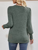 Ribbed Knit Slit Long Sleeve T-Shirt by Simply Love