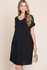 V-Neck Short Sleeve Dress with Pockets For Women – Casual, Versatile and Stylish Dress with Convenient Pockets for Everyday Wear by Stevvex