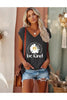 2-Pack Wildflowers Graphic Print V-Neck Tee Tops by FitiqueFit