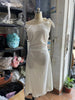 Summer French Style Temperament Slant Shoulder Bundle Waist-tight Temperament Slimming Dress