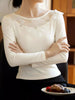 Floral Applique Long Sleeve T-Shirt by Simply Love