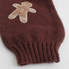 Gingerbread Man Knit Cardigan with Ribbed Cuffs by FitiqueFit