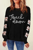 Letter Graphic Bow Long Sleeve Sweatshirt by Wild and Free Boutique