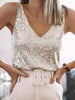 Sequin V-Neck Tank Top by Wild and Free Boutique