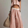 Sleeveless V-Neck Two-Piece Set – Solid Color Lounge & Casual Outfit by FitiqueFit