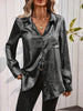 Satin Minimalist Long Sleeve Shirt by FitiqueFit