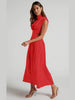 Modern Cutout Mock Neck Sleeveless Ruched Dress Elegant Dress For Women by Stevvex