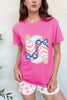 Graphic Round Neck Short Sleeve T-Shirt by Simply Love