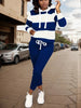 Women’s Two Piece Sportswear Set – Casual Sweatshirt and Pants Outfit by FitiqueFit
