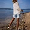 Boho Lace V-Neck Cardigan by FitiqueFit