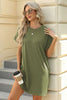 Short Sleeve Mini Dress with Pockets Casual & Stylish Everyday Wear by Stevvex