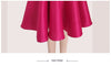 Women's Solid Color Pleated Waist Tight Slim Fit Solid Color Square Collar Dress