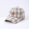 Women's Striped Checkered Embroidered Baseball Cap – 4 Colors by FitiqueFit