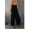Women's Pleated Chest Cross-Strap Jumpsuit by FitiqueFit
