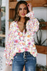 Yellow Cakewalk Floral Smocked Blouse by Wild and Free Boutique