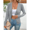 Women’s V‑Neck Button‑Down Cardigan Knit Sweater by FitiqueFit