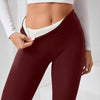 Fleece-Lined Thick Cashmere Winter Leggings by FitiqueFit