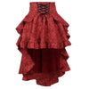 Patchwork Hip Skirt Elegant Slim High Waist Lace-up Waist-controlled Trailing Skirt Women