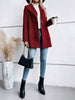 Women's Plaid Collared Neck Buttoned Long Sleeve Jacket – Classic & Lightweight Outerwear for Everyday Wear by Stevvex