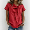 Women's Loose-Fit Short Sleeve Casual Pullover T-Shirt by FitiqueFit