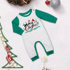 Parent-Child Christmas Suit Blue And White Striped Letters by My Store